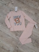 T-shirt z misiem + getry/ legginsy - rozm 128