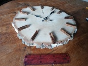 EKO Zegar z drewna - nowy, rękodziało