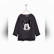 ZARA kids bluza Mickey Mouse z cekinami Disney 152
