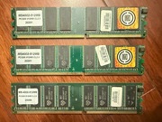 DDR1 SDRAM 512MB PC3200 (400 MHz) - 3 sztuki