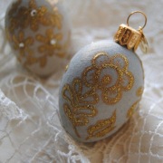 Mini jajko w regionalne wzory - bombka wielkanocna