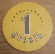 Żeton notgeld Albert Hypernova ,tektura.