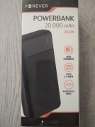 Powerbank 20 000 mAh Forever PD 22,5W SZYBKIE ŁADOWANIE