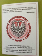 Kolekcjonerski Kalendarzyk kieszonkowy 1993r-Katolicki Uniwersytet Lubelski