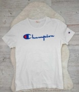 Koszulka T-shirt Champion Rozmiar S Biała Logo Haft Oryginalna