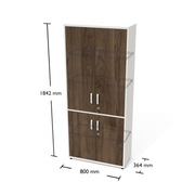 Regał zamknięty na segregatory