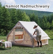 Namiot nadmuchiwany kolor khaki.