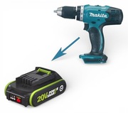 Adapter narzędzi Makita LXT na baterie Worx Green 5-pin