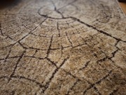 Dywan chodnik 90x300cm motyw pnia brązowy