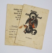 Stary obrazek Św.Michał przedwojenny niemiecki