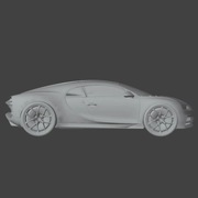 Dekoracja ścienna Bugatti Chiron 3D
