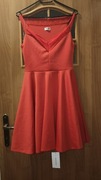 Sukienka damska czerwona rozm.36.Nowa z metką!+Gratis!!