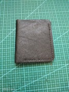 Portfel handmade z naturalnej skóry, wykonany przeze mnie w całości ręcznie