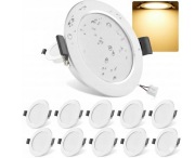 COTLEDL LED wpuszczane 5 W, 230 V, IP44, ciepła biel, zestaw 10 szt. 4000K