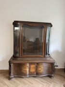 Dębowa witryna, bieliźniarka, komoda vintage