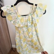 Letnia sukienka dla dziewczynki z falbanką, Smyk, rozmiar 128