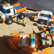 Lego City 7726 straż przybrzeżna auto i motorówka