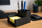 Organizer na biurko 2w1 | długopisy + karteczki | minimalistyczny