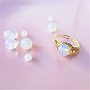 Pierścionek z opalem, ręcznie robiony