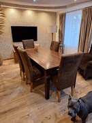 Meble do salonu stół 6 krzeseł i poszerzenia 