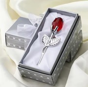 Szklana róża prezent