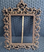 Piękna stara mosiężna rama na zdjęcie lustro