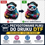 Grafika do DTF – usunięcie tła | przygotowanie do druku | PNG