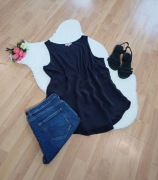 Grafitowa szara bluzka damska Lieblingsstück rozmiar XL bez rękawków letnia