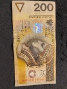 Banknot 200zł 1994r. rzadka seria DX3018888 stan bardzo dobry
