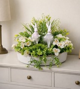 Stroik wielkanocny wiosenny z zajączkami dekoracja do domu 