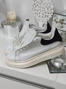 Buty sneakersy Alexander McQueen biały czarny 37 na platformie 