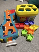 Pierwsze klocki dla maluszka Fisher Price + żyrafa gratis