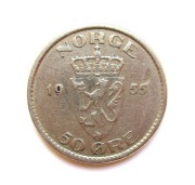50 Ore 1955 r.  Norwegia