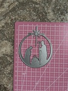 Wykrojnik do papieru scrapbookingu święta Rodzina bombka żłobek 