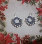 Kolczyki szydełkiem robione 