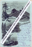 GRUSS VON DER SCHNEEKOPPE - ŚNIEŻKA k. Karpacz, Schronisko Liczyrzepa 1898