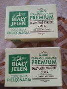 Mydło Biały jeleń z lnem