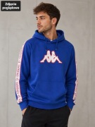 Bluza Kappa L niebieska hoodie logo paski sportowa streetwear