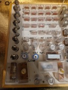 BIOFIZ lampowa tablica dydaktyczna PRL elektronika radiotechnika