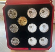 Jan Paweł II Apostoł Miłości i Pokoju, 9 numizmatow 