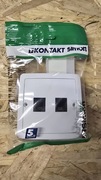 Gniazdo telefoniczne RJ11 podwójne Simon Kontakt Basic BTF2/11