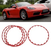Osłona felgi, Rim Ringz, pierścień obręczy 18" cali, czerwone komplet Rolla