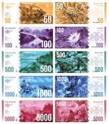 Banknoty kwiaty rosja projekty.