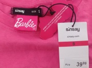 Sinsay r.S Barbie t-shirt różowy 