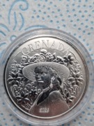 UNCJA 2 DOLARY GRENADA,KOBIETA ECC BANK 2023R.UNCJA SREBRA.