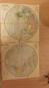 Stare mapy polityczne świata 1955r. E.Romer