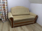 Sofa dwuosobowa z funkcją spania + top materac