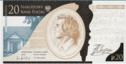 Banknot 20 zł Fryderyk Chopin numer banknotu losowy