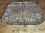 Piękna Kryształowa patera żardiniera/półmisek oryginalny kryształowy-z PRL