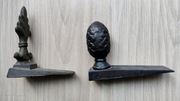 2 ograniczniki do drzwi z żeliwa